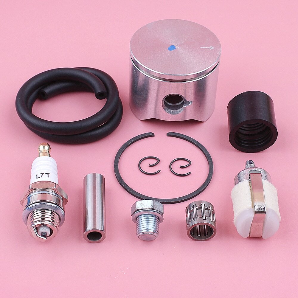 45mm Piston Kit For Husqvarna 51 50 Fuel Filter Line Hose Intake Boot Decompression Valve Chainsaw Replace Spare Part